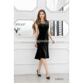 New Modern Arrivals 2 colors Women Elegant Beaded Illusion Neck Evening Gown OEM Off The Shoulder Sexy Casual Party Long Dresses